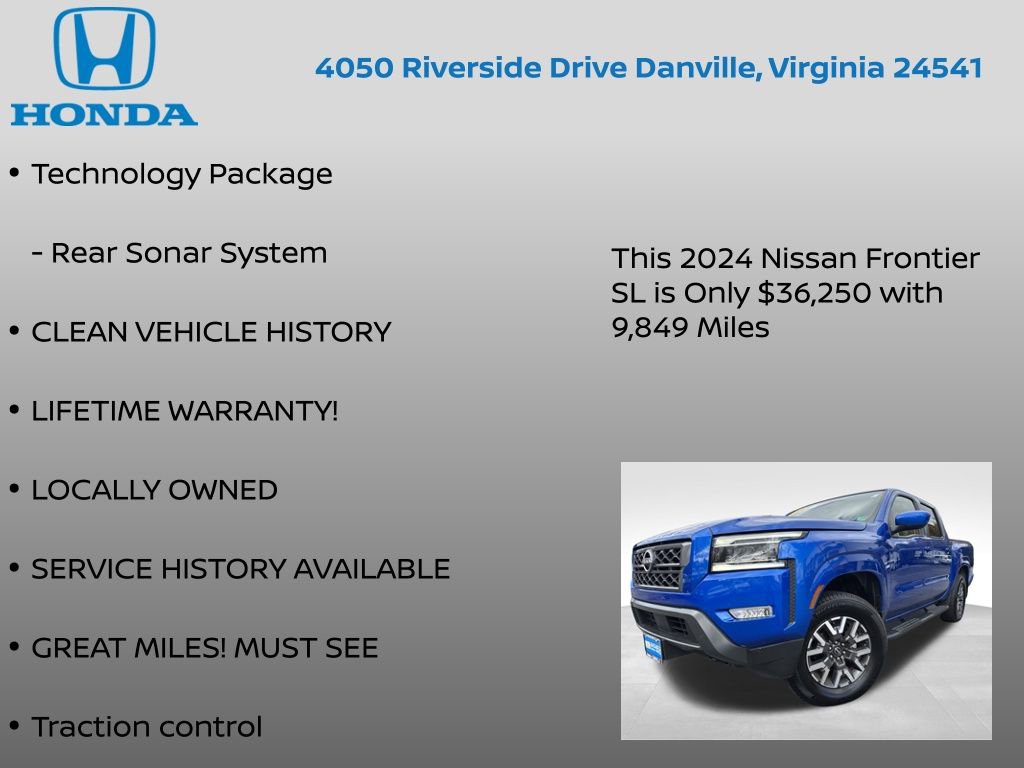 Used 2024 Nissan Frontier SL w/ Technology Package image 12