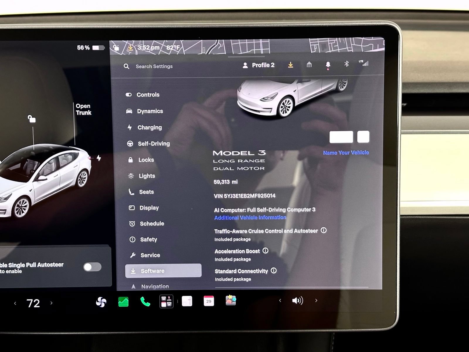 Used 2021 Tesla Model 3 Long Range AWD/4WD image 3