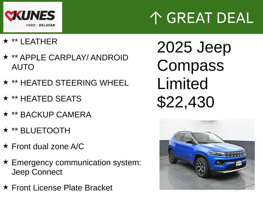 Used 2025 Jeep Compass Limited AWD/4WD video 2