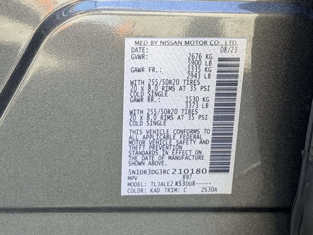 Used 2024 Nissan Pathfinder Platinum w/ Cargo Package FWD image 26