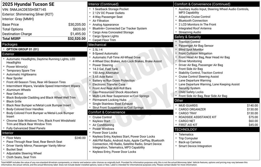Certified 2025 Hyundai Tucson SE image 33
