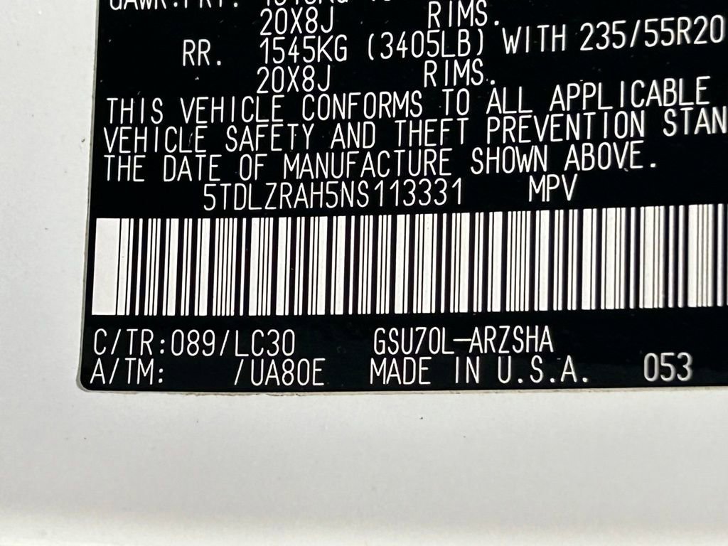 Used 2022 Toyota Highlander XSE image 54