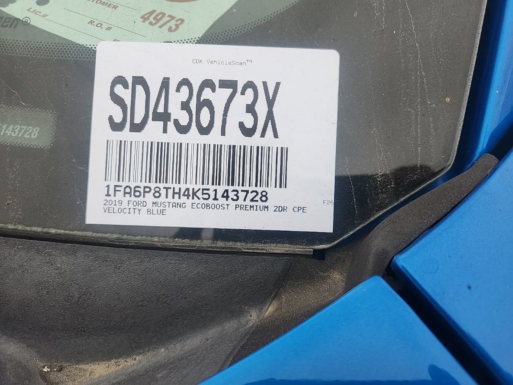 Used 2019 Ford Mustang Premium w/ Wheel & Stripe Package RWD image 5