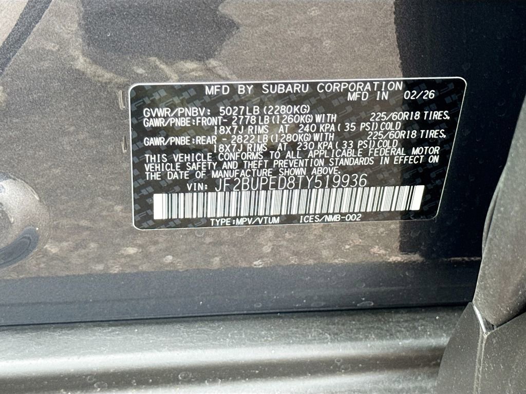 New 2026 Subaru Outback Touring AWD/4WD image 32