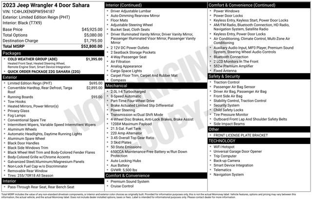 Used 2023 Jeep Wrangler Sahara w/ Cold Weather Group image 2