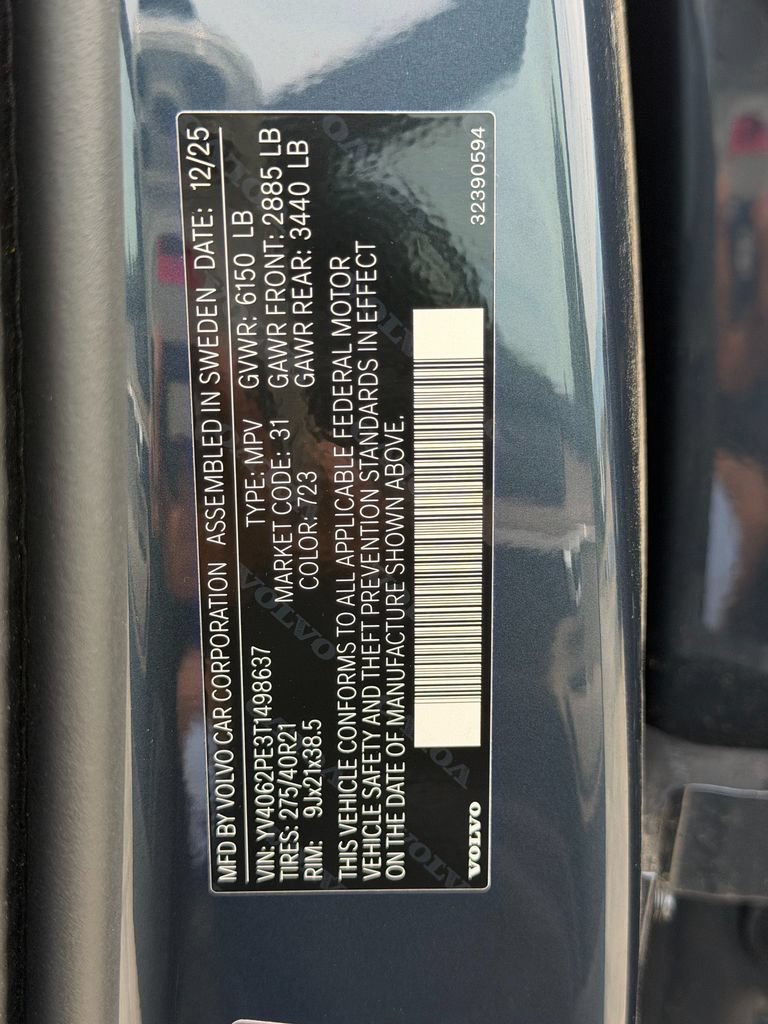 New 2026 Volvo XC90 B6 Plus w/ Protection Package Premier AWD/4WD image 33