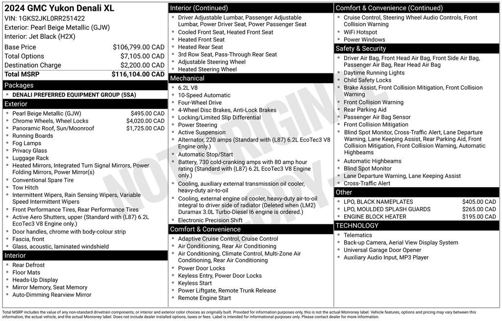 Used 2024 GMC Yukon XL Denali AWD/4WD image 6