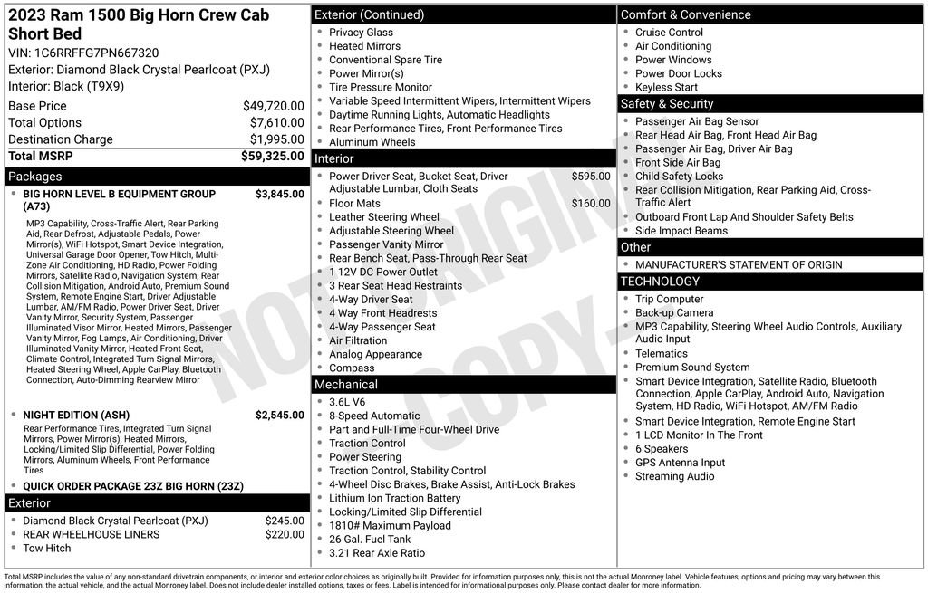 Used 2023 RAM 1500 Big Horn AWD/4WD image 35