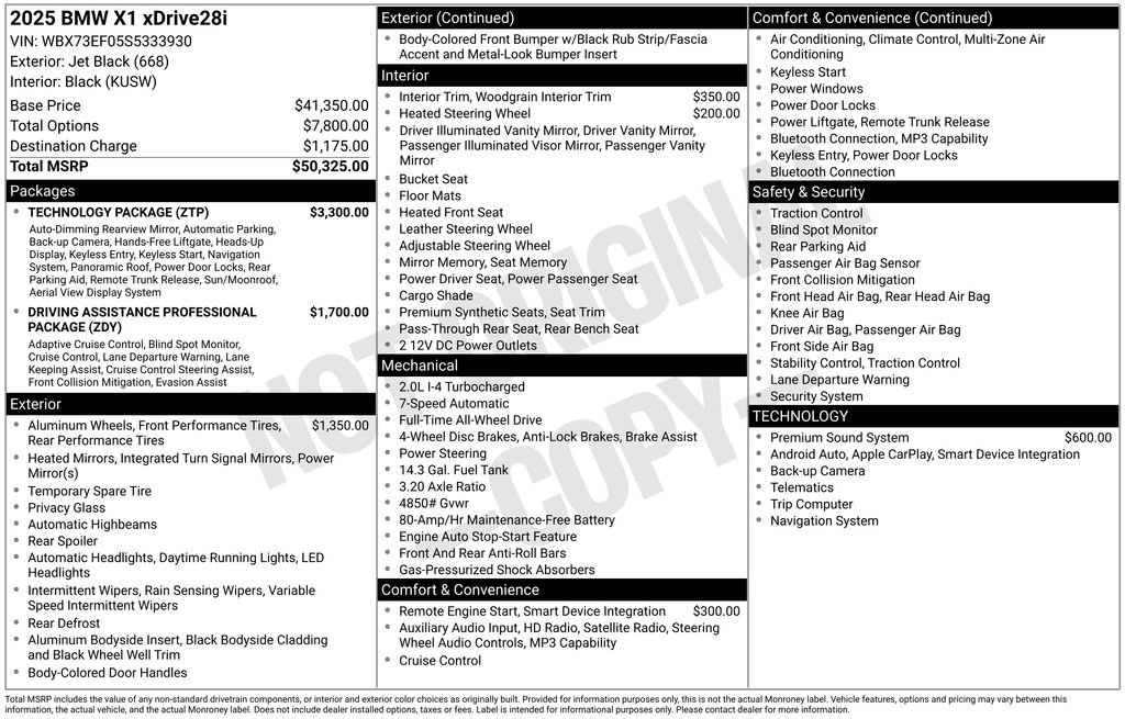 Used 2025 BMW X1 xDrive28i w/ Technology Package image 11