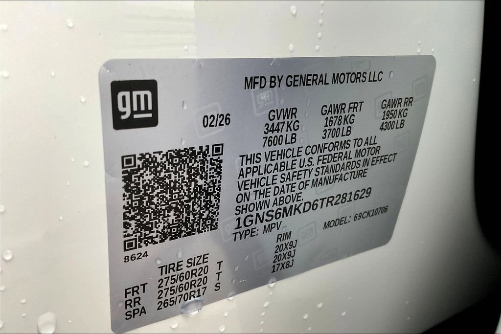 New 2026 Chevrolet Tahoe LS w/ LPO, Dark Essentials Package image 13