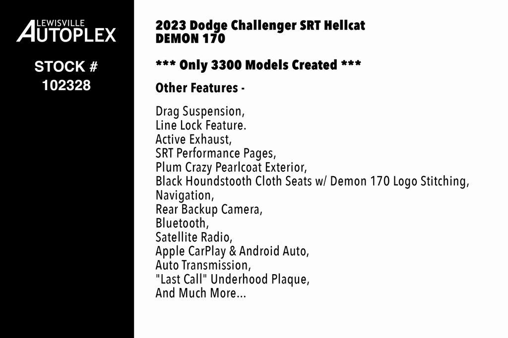 Used 2023 Dodge Challenger SRT Hellcat Redeye image 3