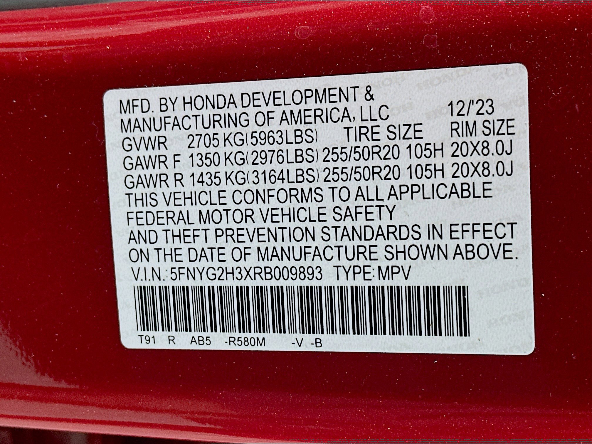 Used 2024 Honda Pilot Sport image 12