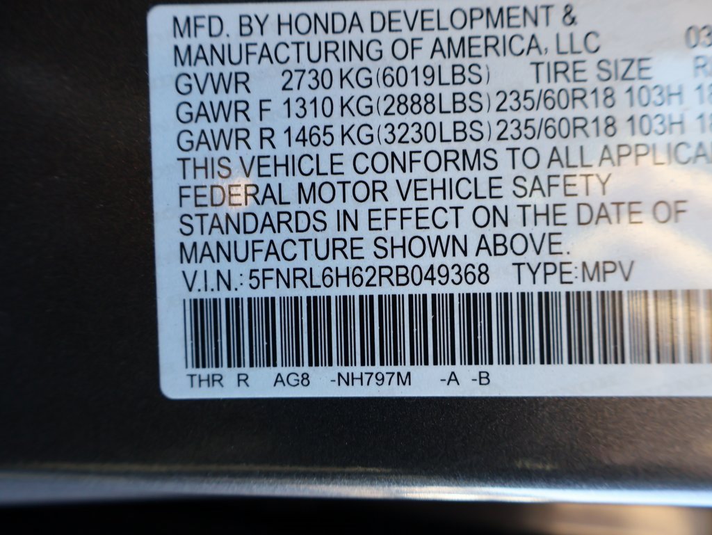 Certified 2024 Honda Odyssey EX-L image 35