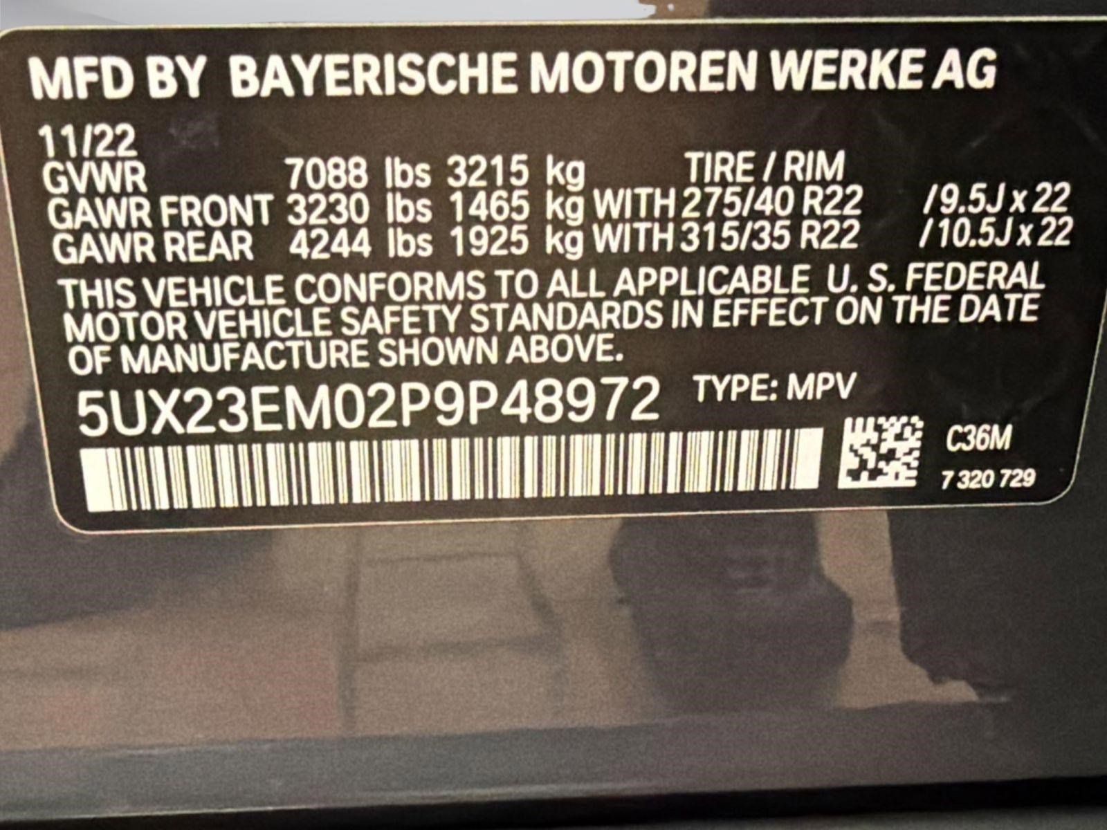 Certified 2023 BMW X7 xDrive40i w/ M Sport Package image 15