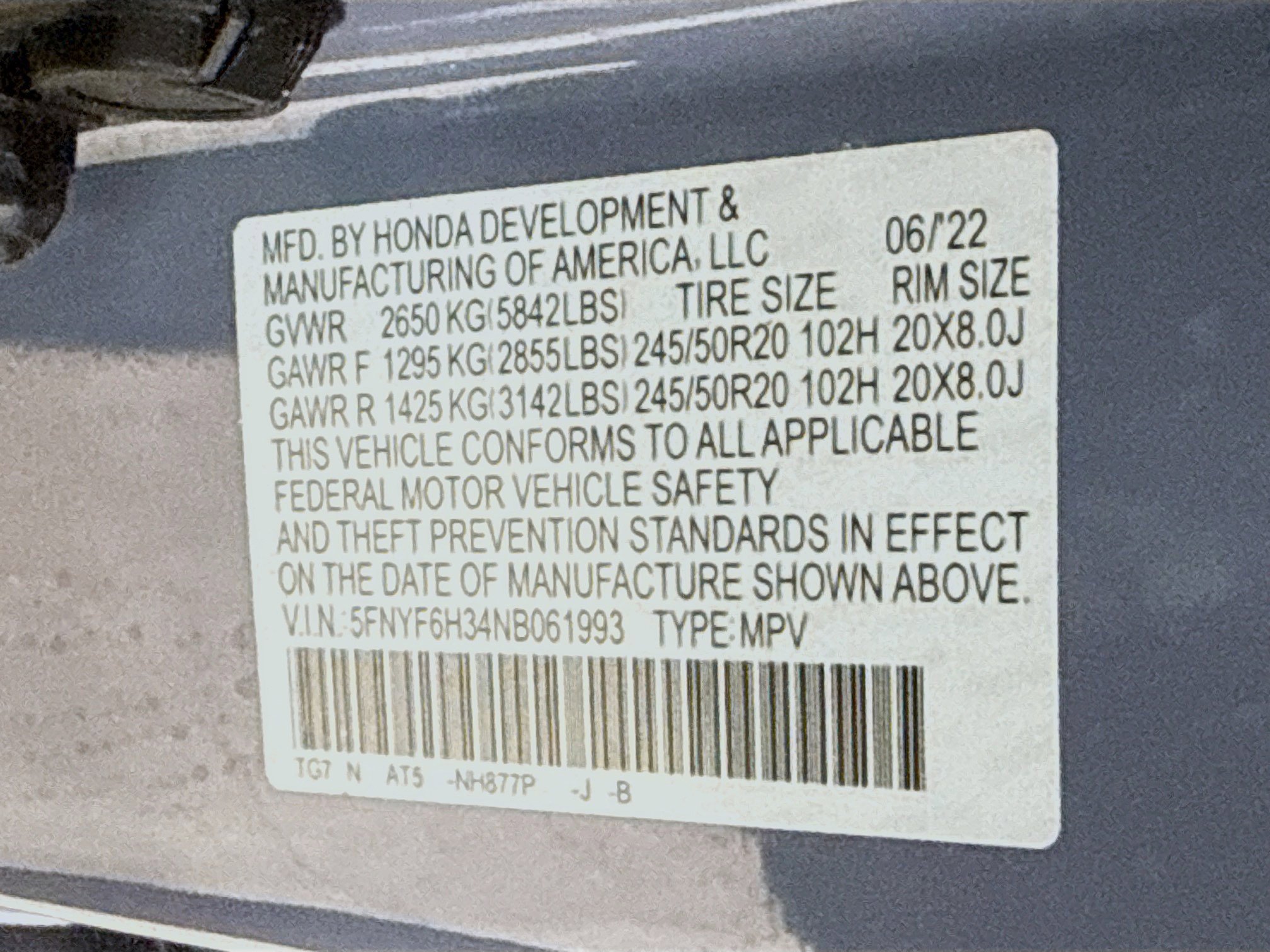 Used 2022 Honda Pilot Sport image 39