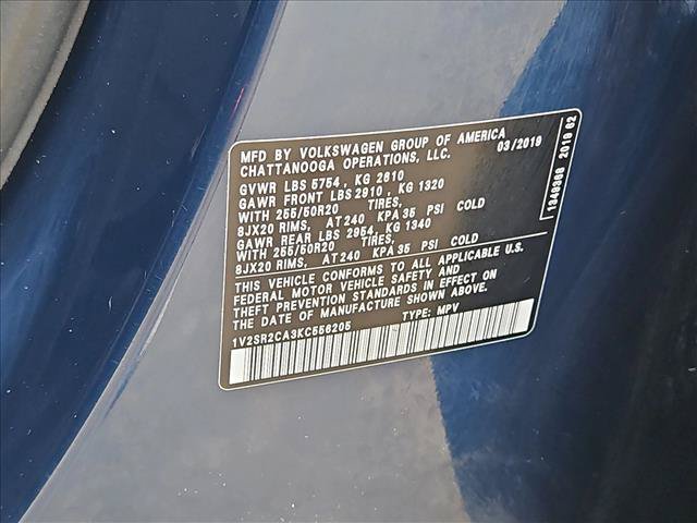 Used 2019 Volkswagen Atlas SEL R-Line FWD image 25