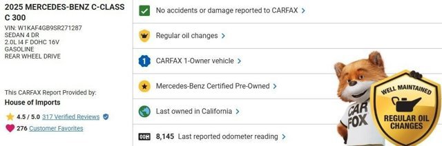 Certified 2025 Mercedes-Benz C 300 Sedan video 3
