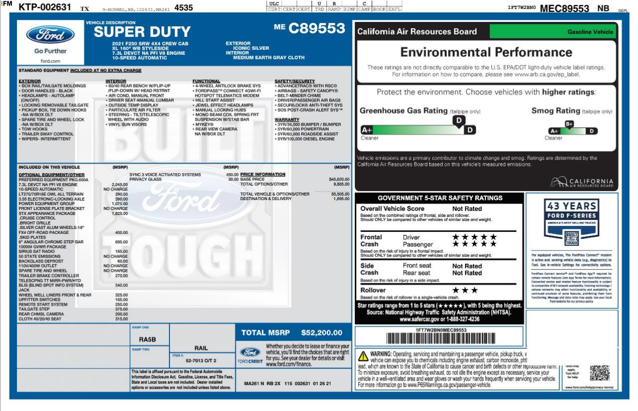 Used 2021 Ford F250 XL w/ STX Appearance Package image 4