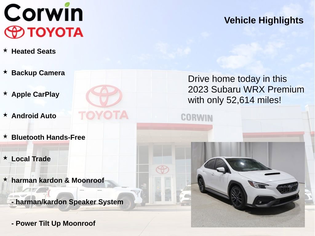 Used 2023 Subaru WRX Premium AWD/4WD image 6