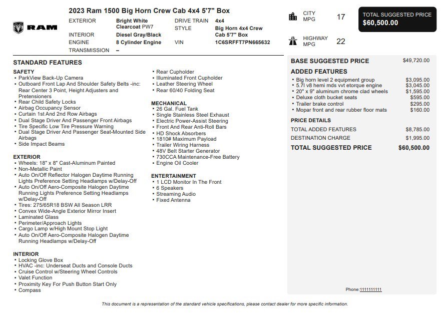 Used 2023 RAM 1500 Big Horn image 34