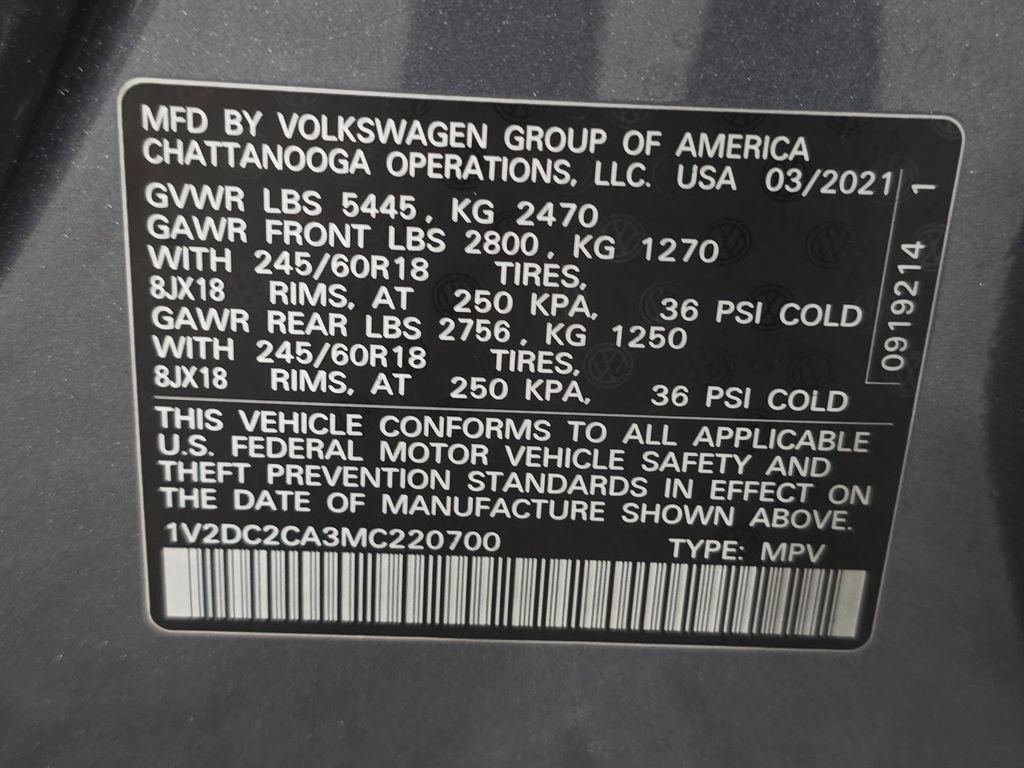 Used 2021 Volkswagen Atlas Cross Sport SE image 32