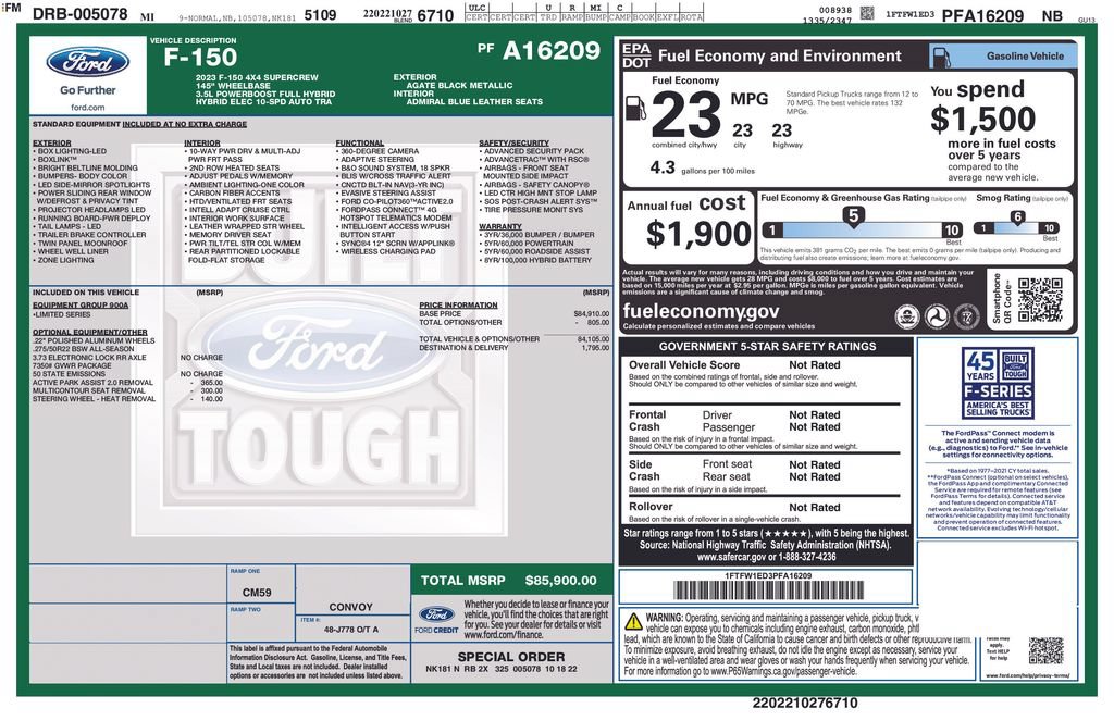 Certified 2023 Ford F150 Limited AWD/4WD image 6