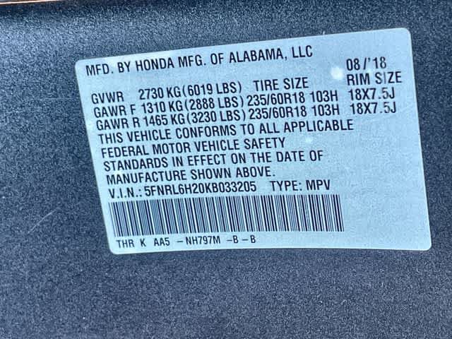 Certified 2019 Honda Odyssey LX image 22