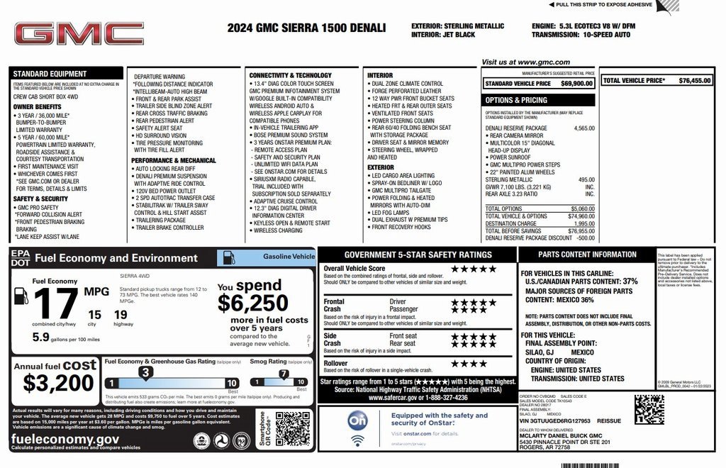 Certified 2024 GMC Sierra 1500 Denali w/ Denali Reserve Package image 2