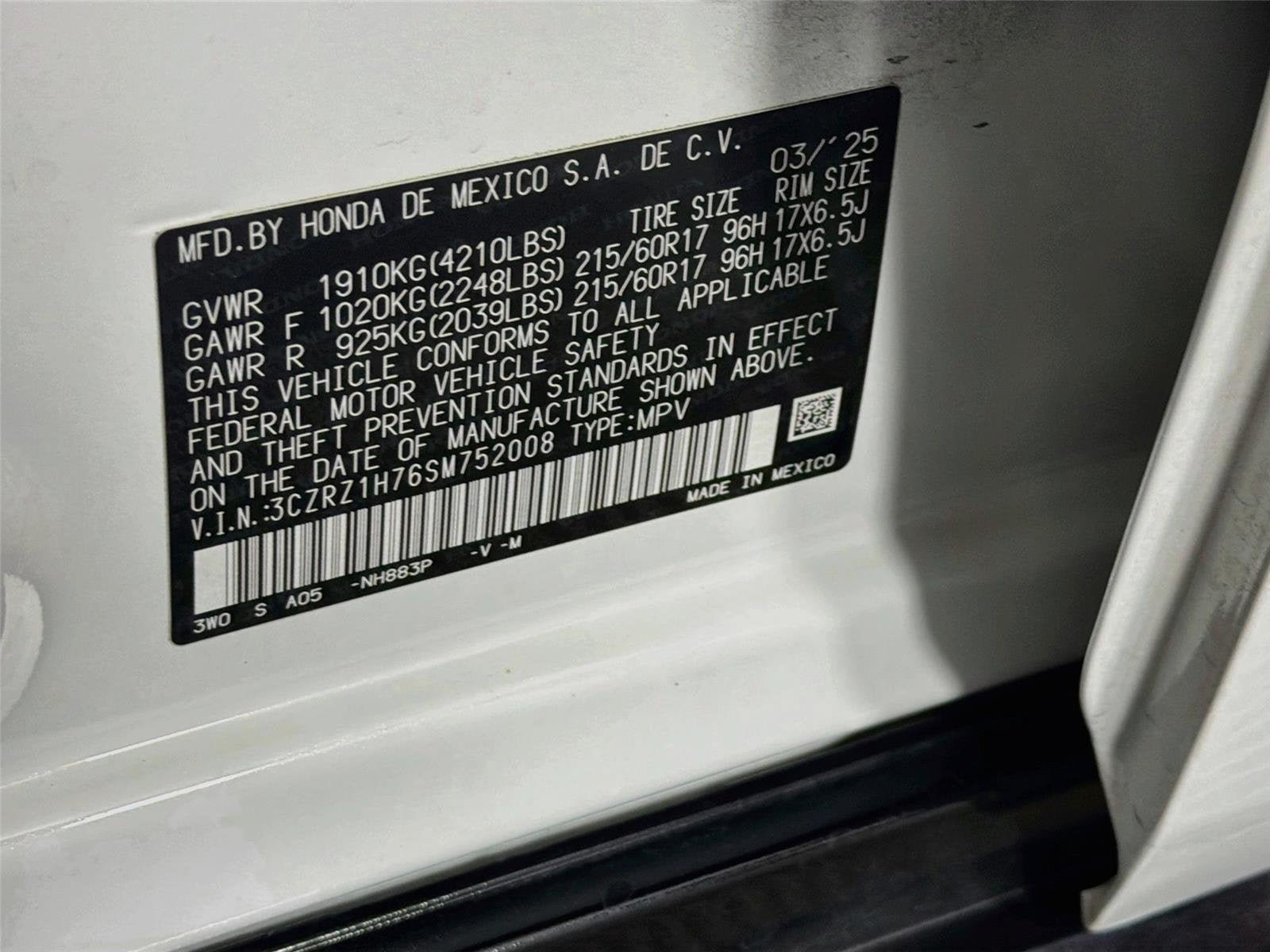Used 2025 Honda HR-V EX-L image 29