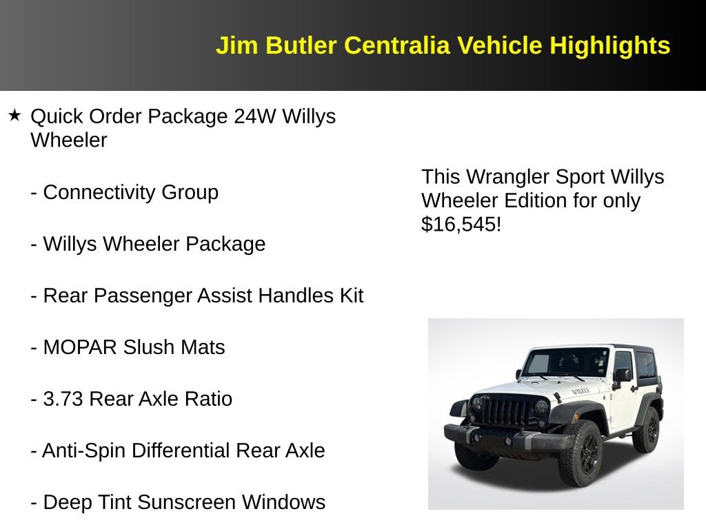 Used 2016 Jeep Wrangler Sport image 5