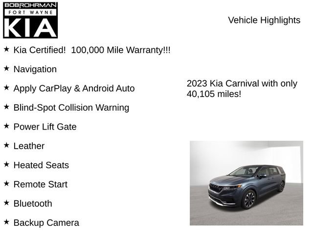Certified 2023 Kia Carnival EX image 7