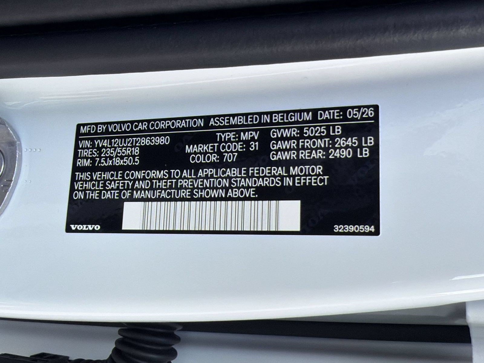 New 2026 Volvo XC40 B5 Core w/ Protection Package Premier AWD/4WD image 25