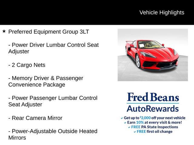Certified 2023 Chevrolet Corvette Stingray Premium Cpe w/ Z51 Performance Package image 8