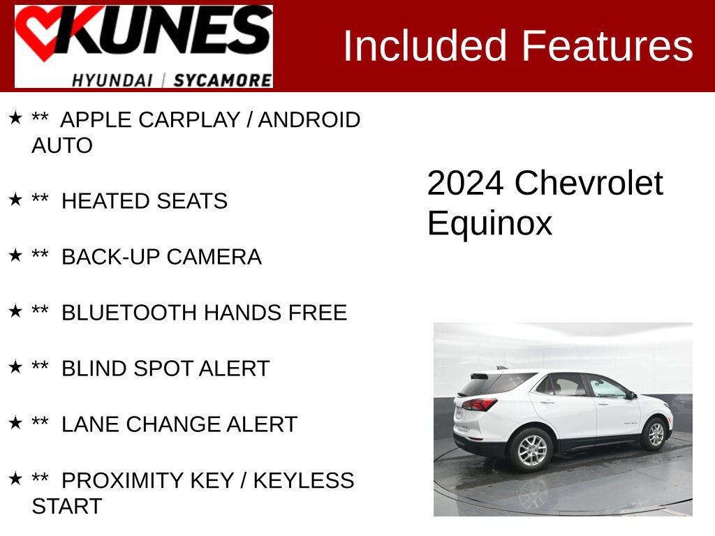 Used 2024 Chevrolet Equinox LT AWD/4WD image 2