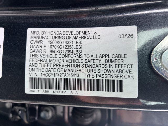 New 2026 Honda Accord SE image 20