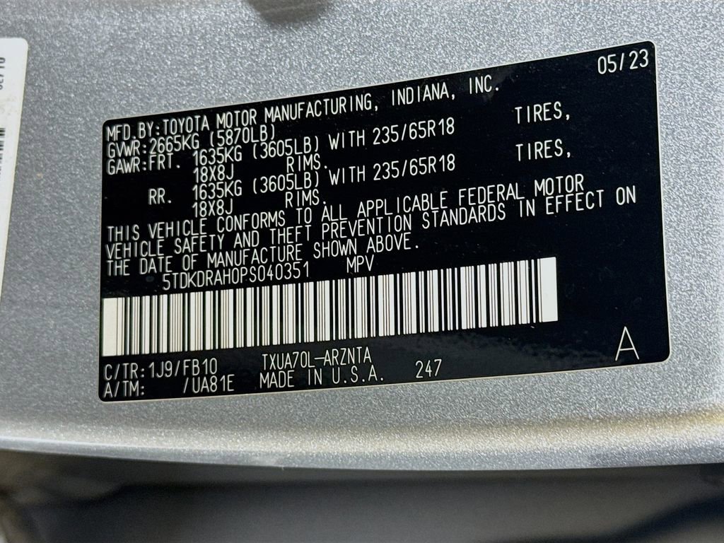 Used 2023 Toyota Highlander LE FWD image 40