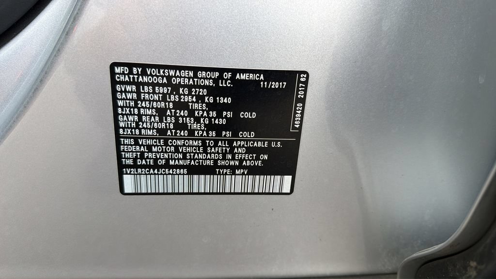 Used 2018 Volkswagen Atlas SE AWD/4WD image 25