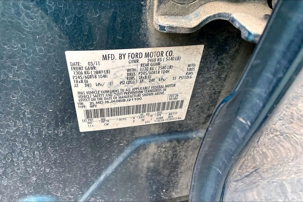 Used 2011 Lincoln MKX 2WD w/ 101A Rapid Spec Order Code image 5