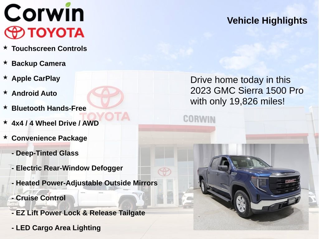 Used 2023 GMC Sierra 1500 Pro w/ Pro Value Package AWD/4WD image 6