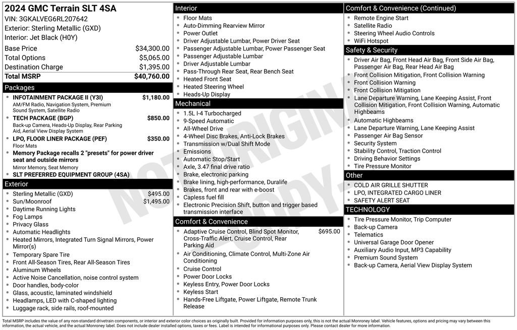 Used 2024 GMC Terrain SLT w/ Infotainment Package II AWD/4WD image 2