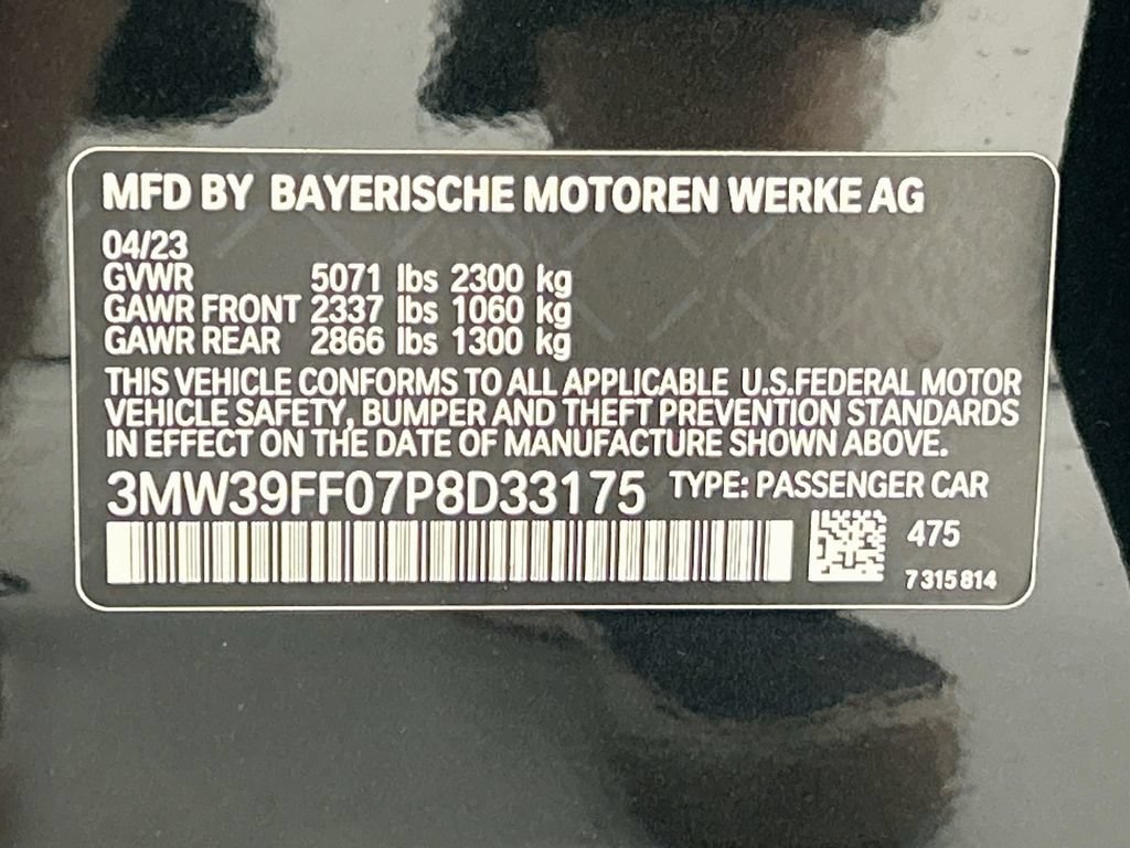 Used 2023 BMW 330e w/ M Sport Package RWD image 34