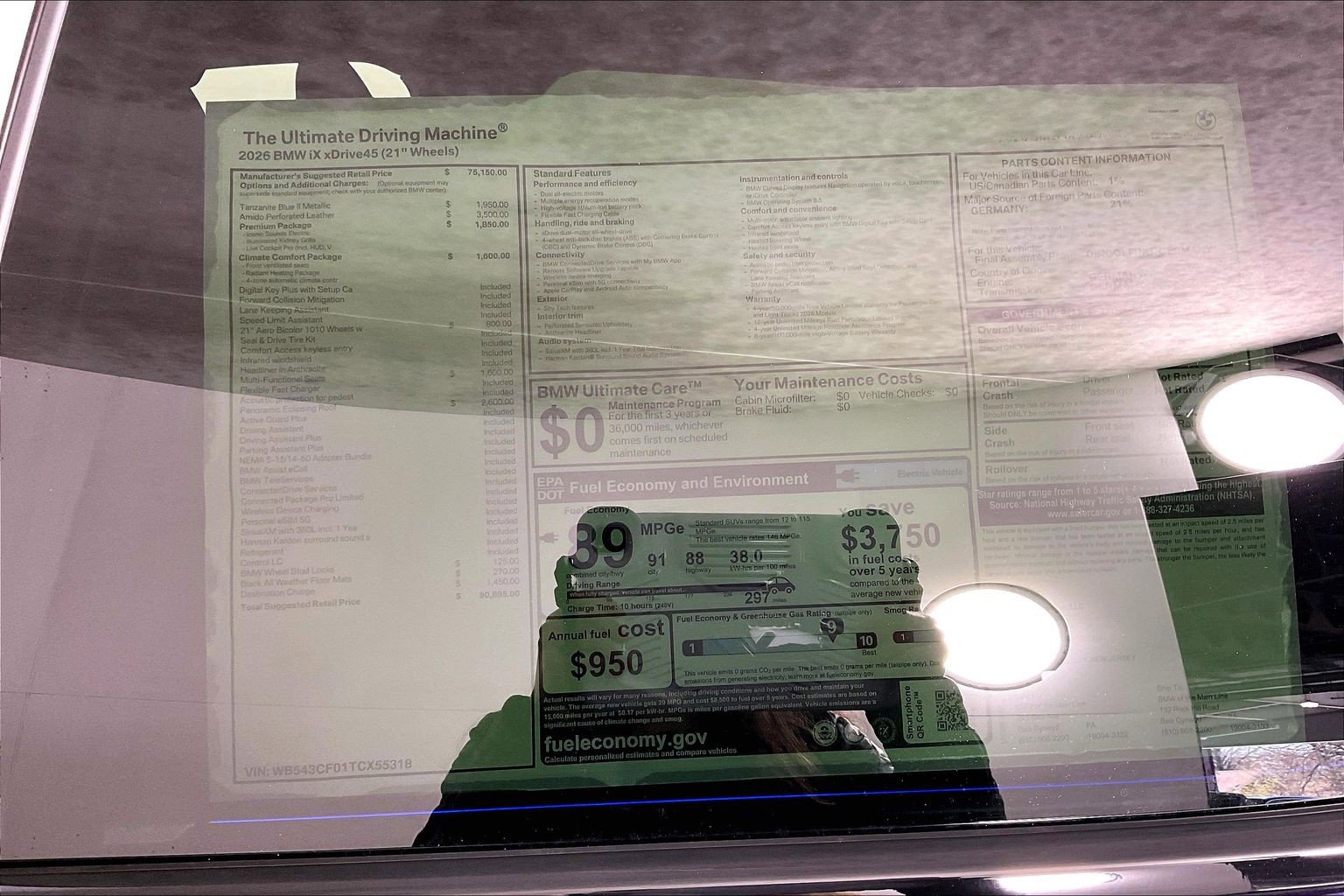 New 2026 BMW iX xDrive45 AWD/4WD image 16