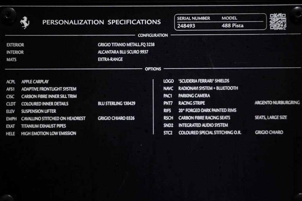 Certified 2020 Ferrari 488 Pista Coupe image 56