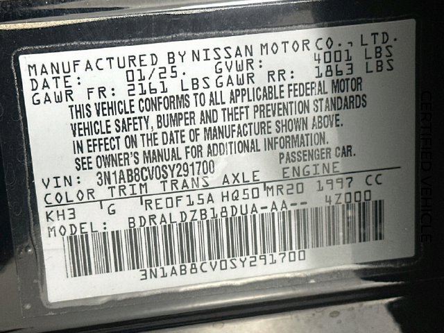 Certified 2025 Nissan Sentra SV FWD image 31