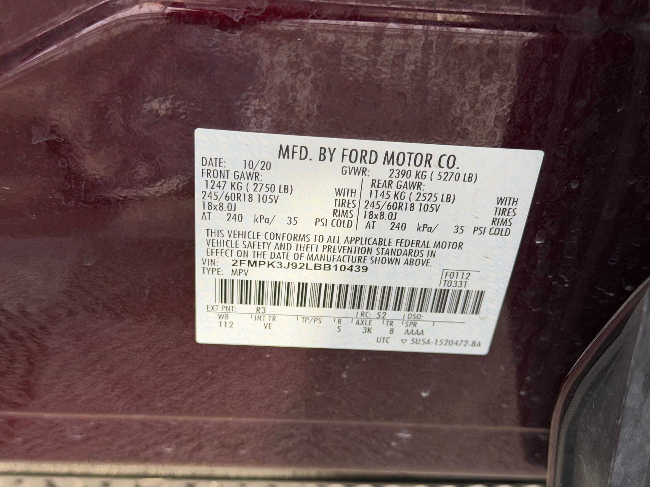 Used 2020 Ford Edge SEL w/ Convenience Package FWD image 19