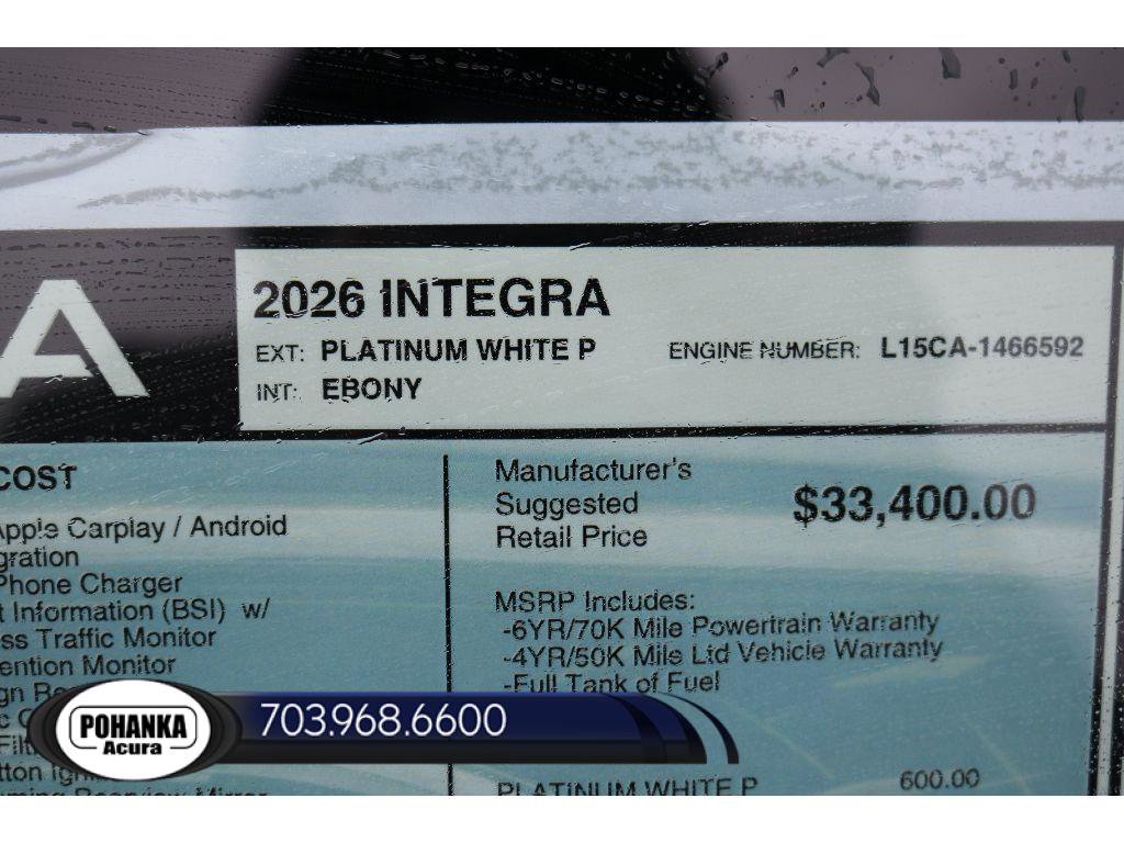 New 2026 Acura Integra FWD image 28