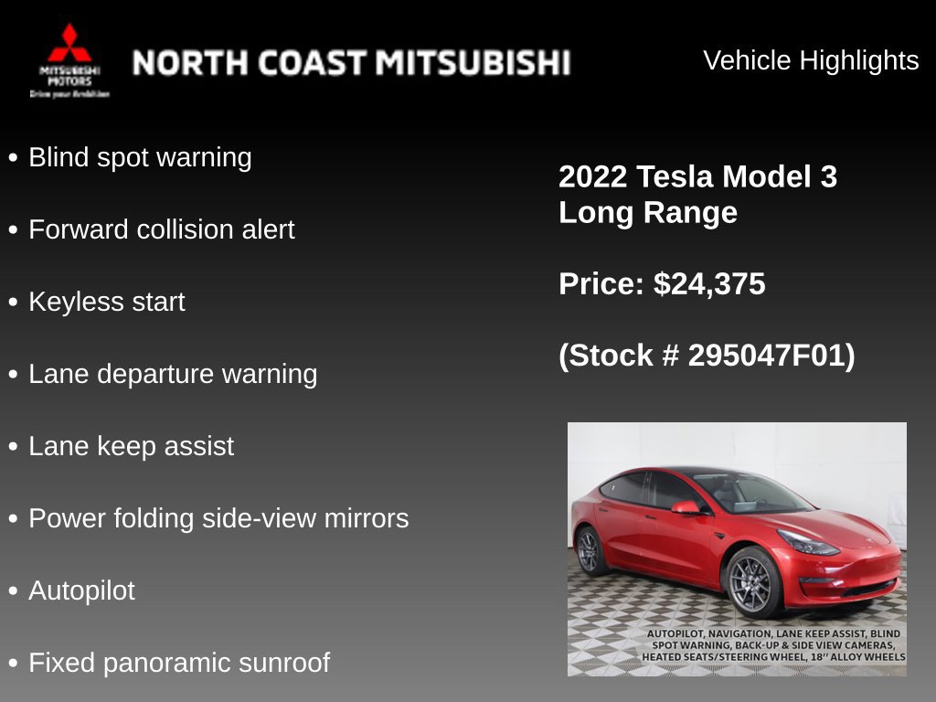 Used 2022 Tesla Model 3 Long Range AWD/4WD image 2