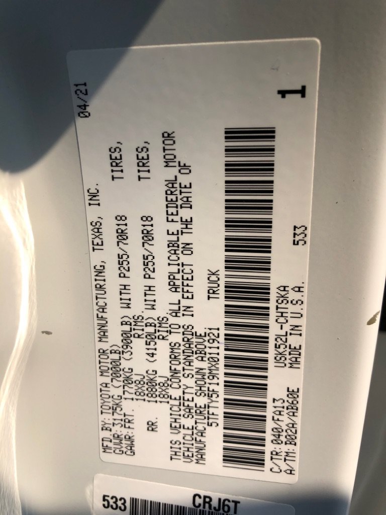 Used 2021 Toyota Tundra SR RWD image 40