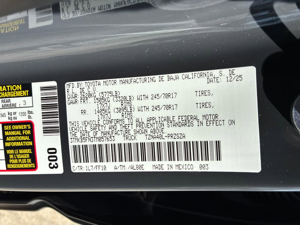 New 2026 Toyota Tacoma SR5 image 34