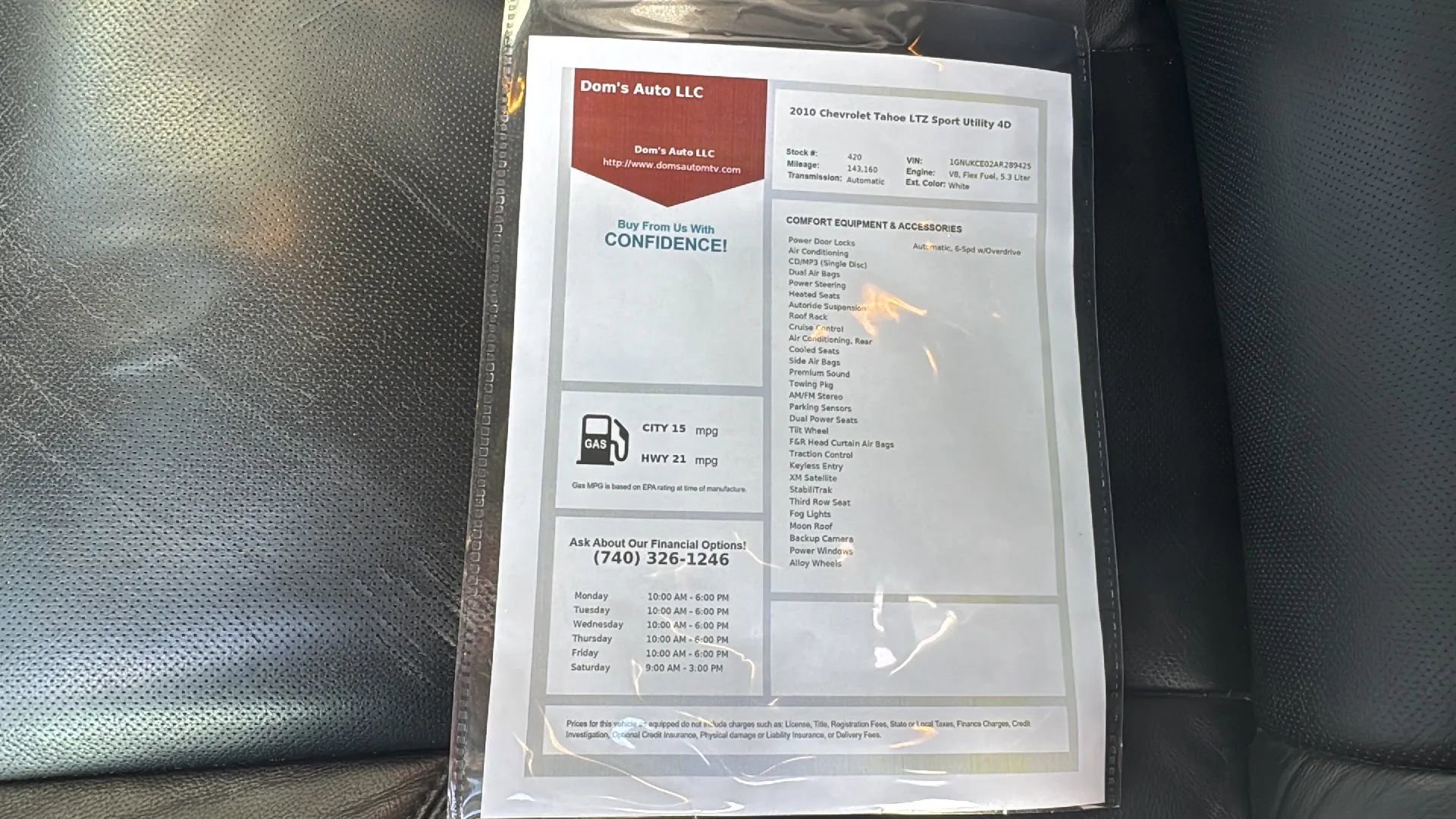 Used 2010 Chevrolet Tahoe LTZ image 17
